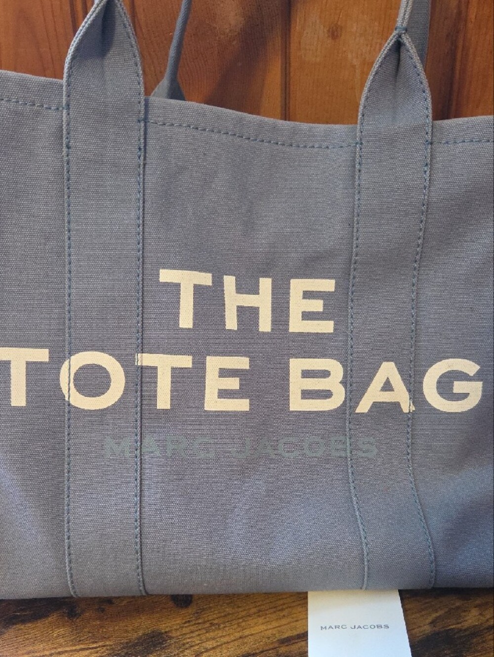 Marc Jacobs THE TOTE BAG LARGE light blue canvas. Good Condition! - Picture 2 of 9